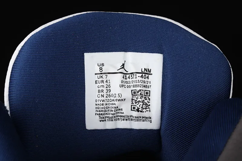 All categories Air Jordan Jordan series basketball shoes Air Jordan 13 G version Air Jordan 13 Flint GIGI AJ13 Joe 13 white blue navy blue 415171-404
